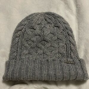 Michael Kors Gray Cable Knit Beanie